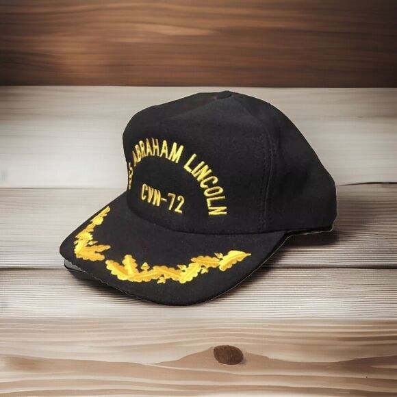 USS Abraham Lincoln Hat Cap CVN-72 Snapback North Star Military Embroidered - Picture 2 of 10